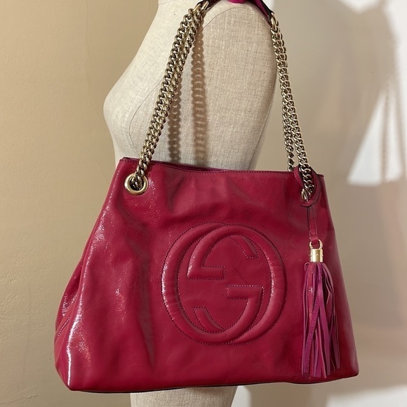 Gucci Soho patent leather shoulder bag chain - Picture 9 of 16